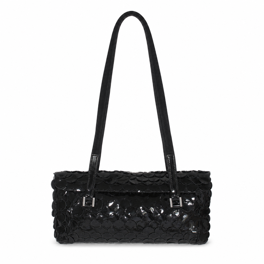 Prada SS 2000 Black Disc Shoulder Bag