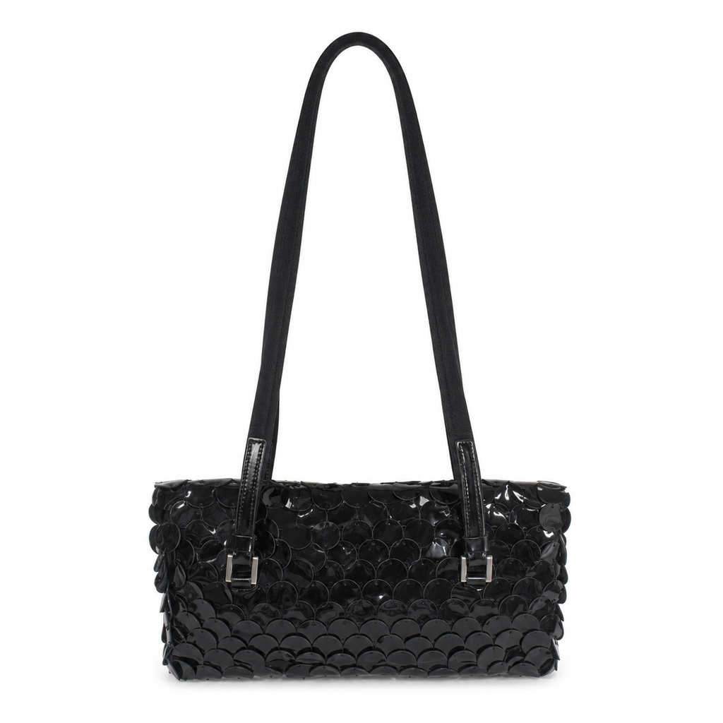 Prada SS 2000 Black Disc Shoulder Bag