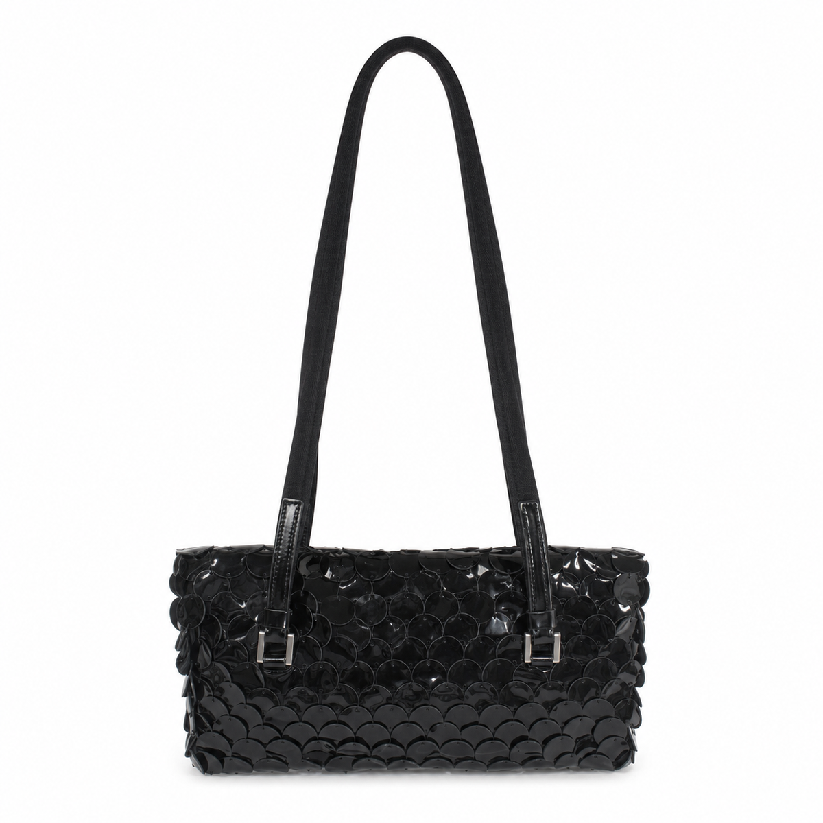 Prada SS 2000 Black Disc Shoulder Bag