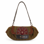 Prada 2004 Fall Vichy Ricamo Skipper Shoulder Bag