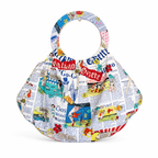 Galliano Gazette Newsprint Jumbo Ring Top Handle Bag